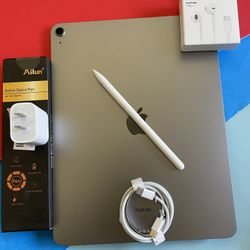 Apple IPad Air 13” (M2 chip / 2024  model) 128GB with Pen, keyboard & Accessories (warranty 10/2025) 