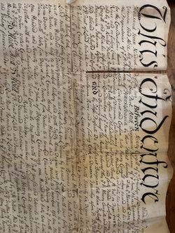 Vintage Indenture ( Contract ) 1742