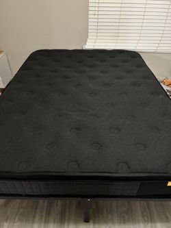 King Black Mattress with frame