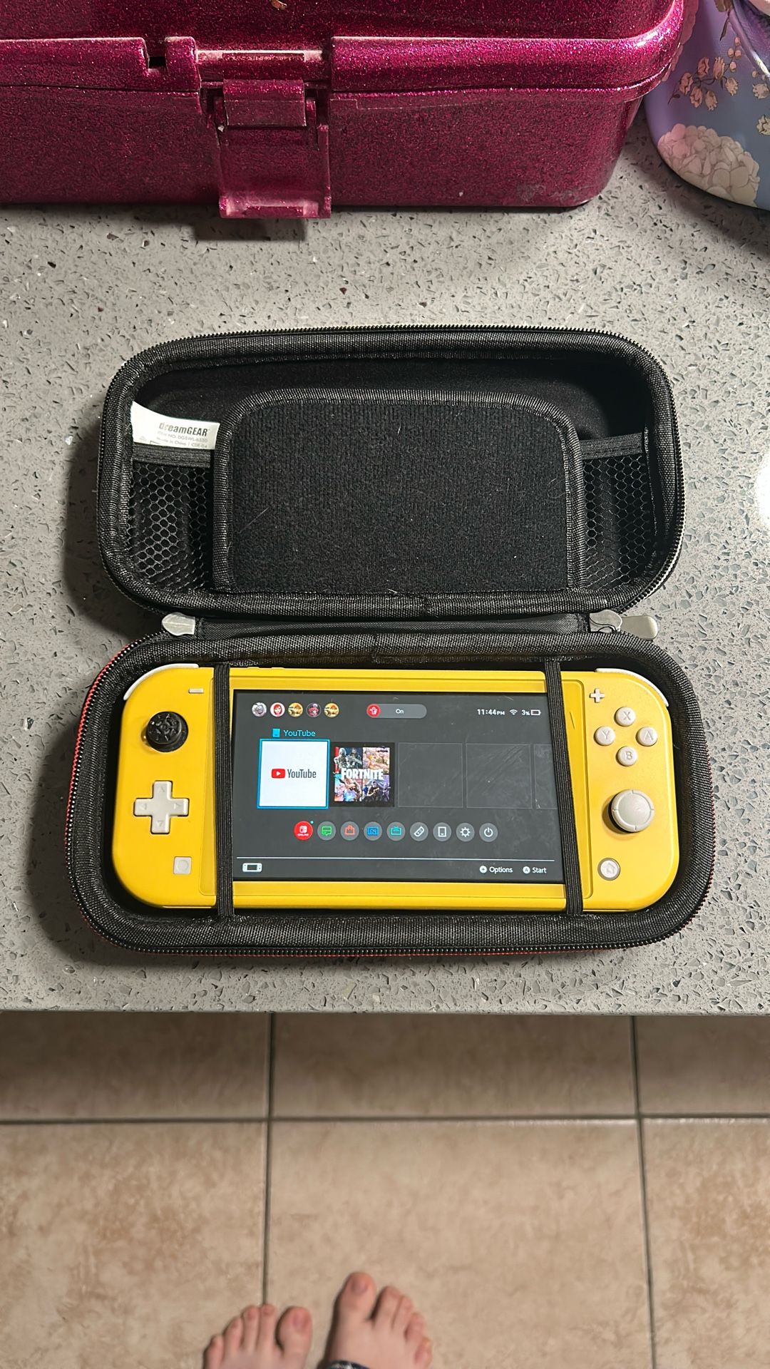 Nintendo Switch Lite With A Case