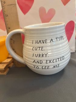 Mudpie Brand Funny Pet Lover Ceramic Coffee Mug