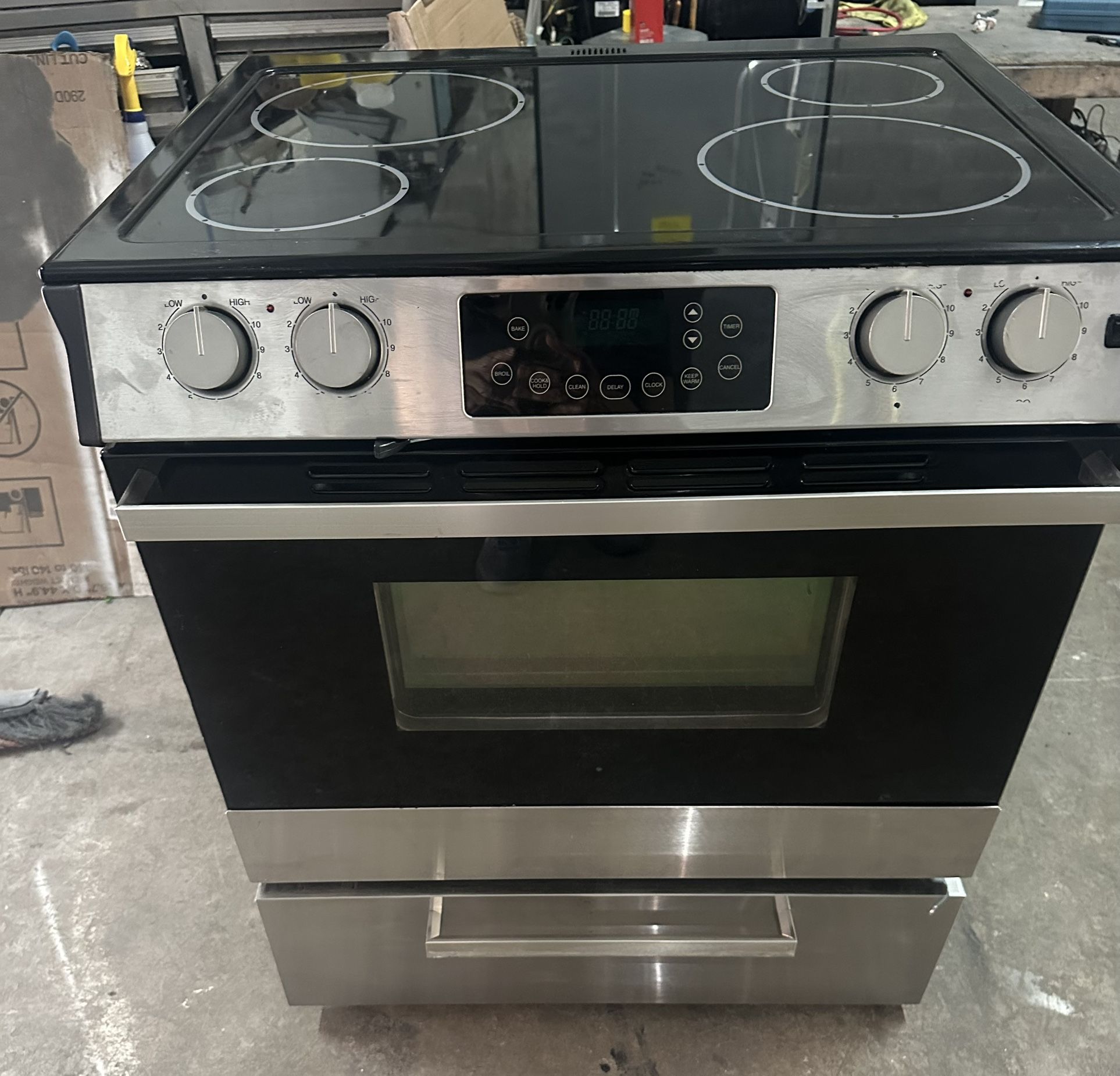 Slide In Stainless Steel Range Stove  Estufa