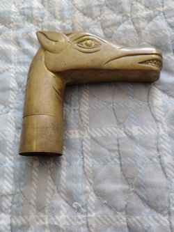 Brass Horse Head Cane Topper