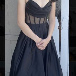 Dillard’s Corset Black Dress