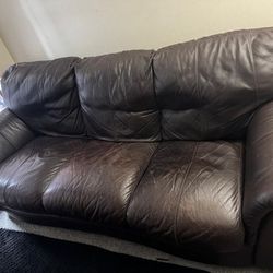Leather sofa