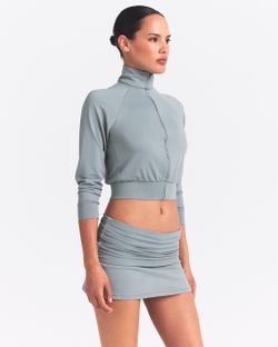 New NikeSKIMS Airy Women's Track Jacket size S Washed Pacific color