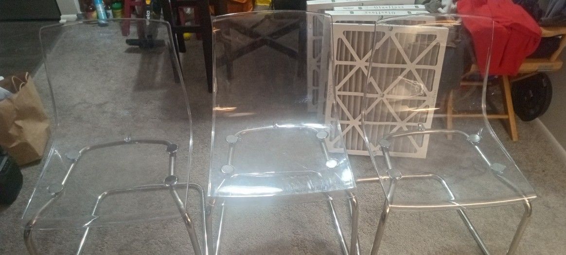 Clear Ikea Chairs 