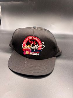 Dale Earnhardt NASCAR Champion Embroidered Black Cap bin15