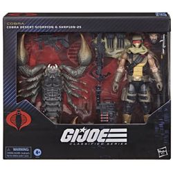 Gi Joe Classified Series Cobra Desert Scorpion Trooper & SKRP1ON Action Figure Set Brand New