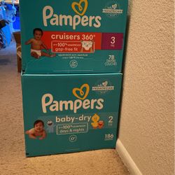Size 2 & Size 3 Extra Diapers Bundle
