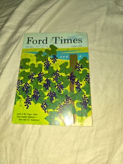 Vintage 1964 Ford Times Magazine August - Charley Harper Cover Art