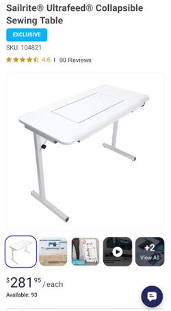 Collapsible Sewing Table