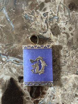 Gold jade pendant