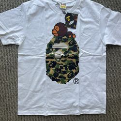 Bape Baby Milo Camo Shirt Size L