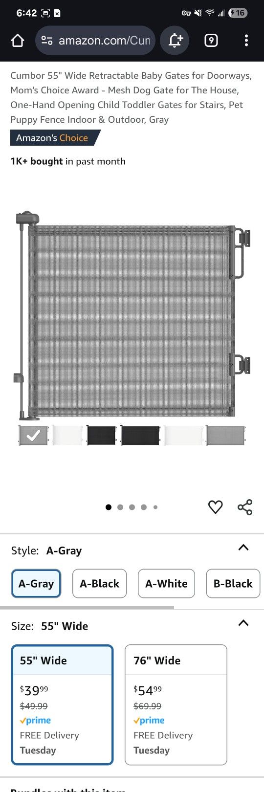 Extendable Nylon Gate