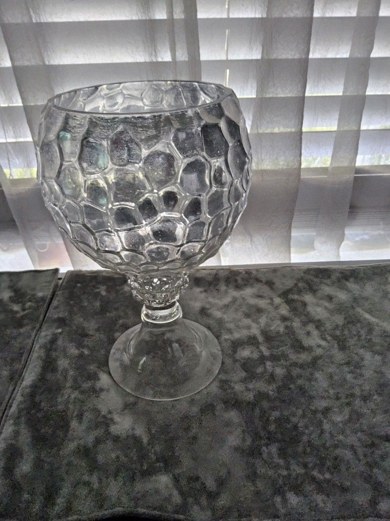 Silver Iridescent Candle Holder/Vase