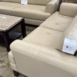 Leather Sofa & Leather Love Seat On Sale