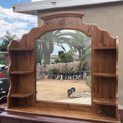 Beautiful Mirror With Shelves