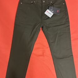 Levi’s 511 commuter pants 38x30 dark green new with tags