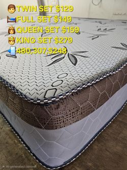 Queen Bed With Box Spring Same Day Deliver 