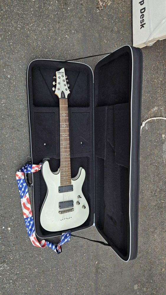 Used Schecter Guitar Research Demon 7 String Solid Body Electric Guitar
