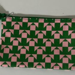 Pink & Green Geometric Glam Bag 