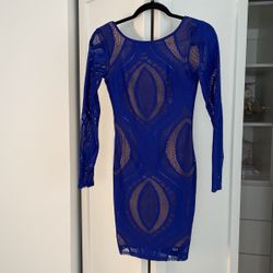 Blue And Nude Dress