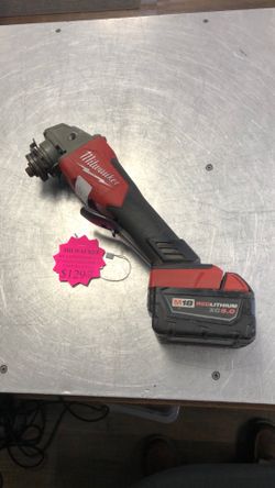 1003 Milwaukee 2880-20 18v Lithium Ion 4-1/2”-5” Grinder W/ 5.0ah Battery 552675