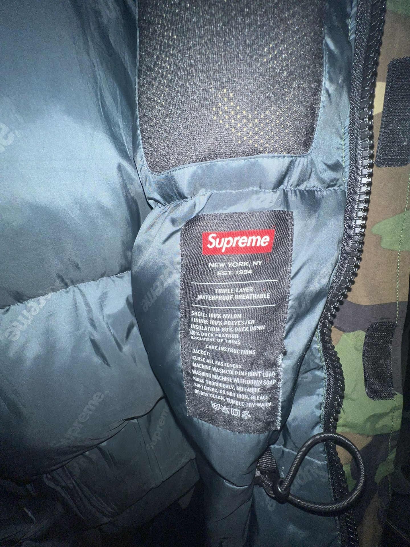 Supreme Uptown Parka Camouflage Camo Biggie Size Large Travis 