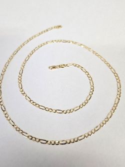 14kt Gold Figaro Chain 22"