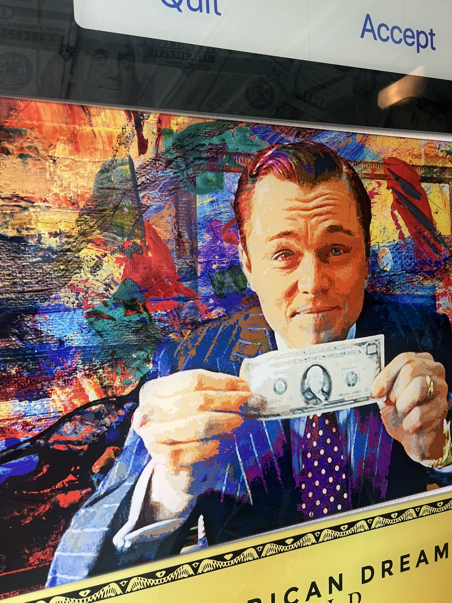 Gloss Art Money Wolf Of Wall Street