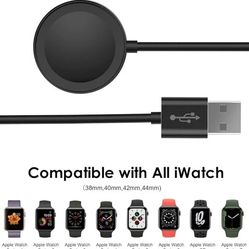 Apple Watch Charger for Series 8/7/6/5/4/3/2/1/SE, Black
