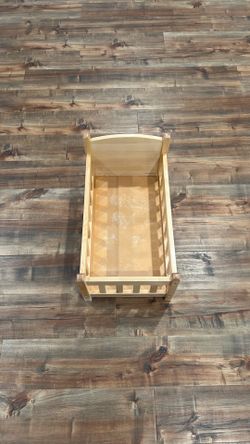 Lakeshore Wooden Doll Crib Bed Frame