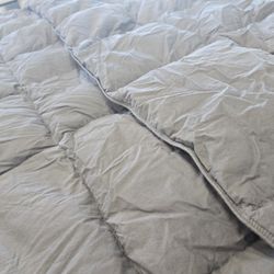 Queen Grey DUVET Feathers/Down New