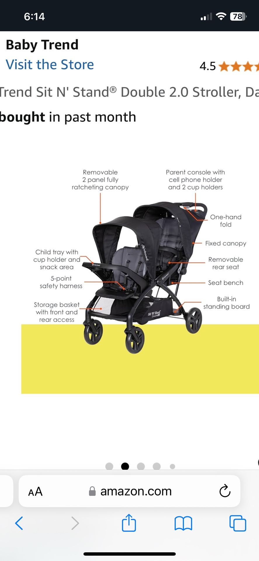 Double Stroller Stand Or Sit