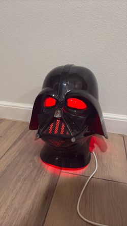 Darth Vader vintage helmet with light up display mannequin head