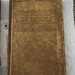 HC books from 1800’s Webster's Orations on Bunker Hill & Speeches and Letters of Abraham Lincoln 