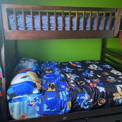 Twin Over Full Bunk Bed With Drawers