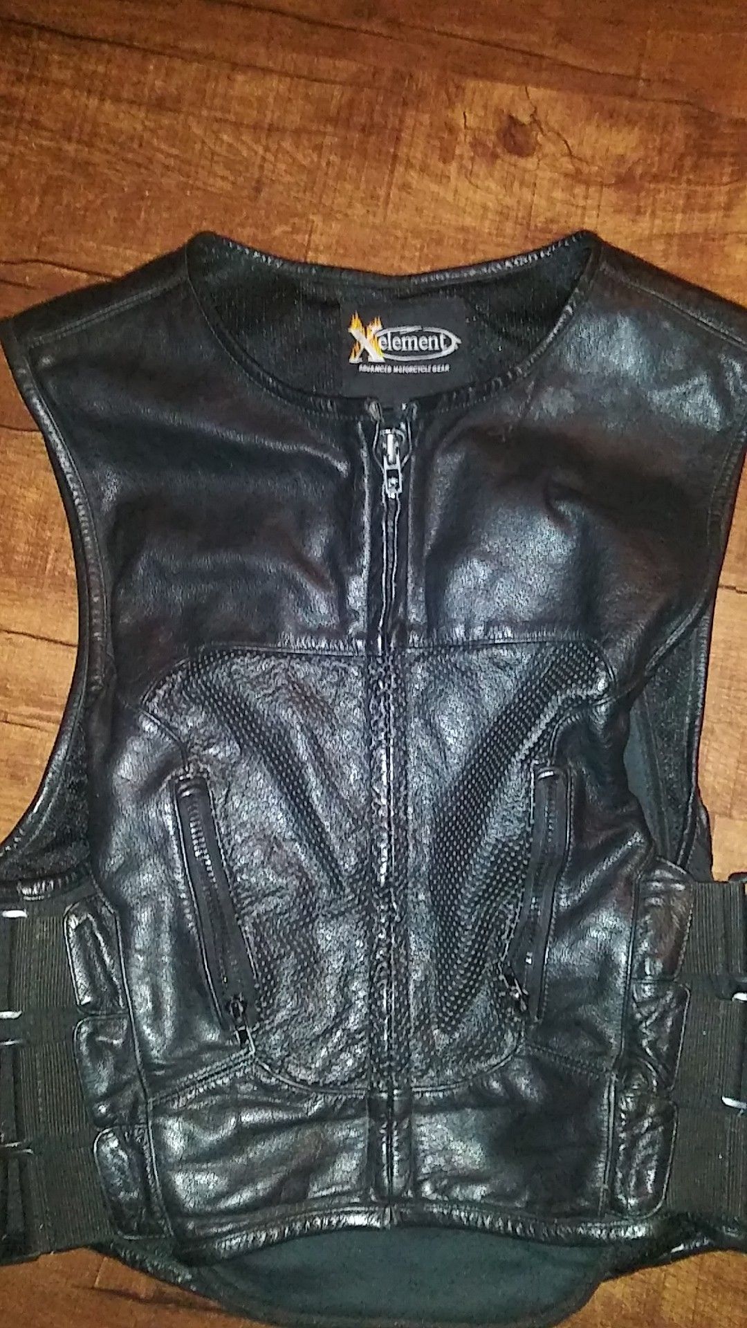 Motorcycle vest. Adjustable. XL