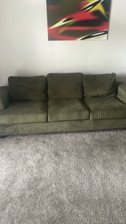 Green Corduroy Couch