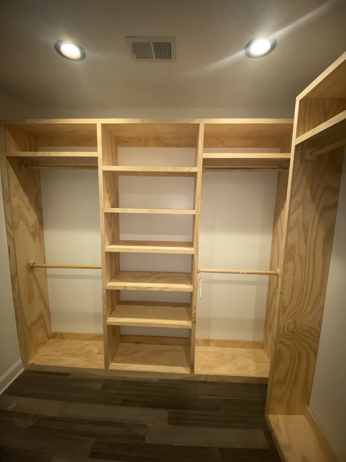 Custom Built Closet / shelves / shoe racks