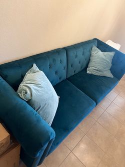 Green Sofa (Folds into Futon)