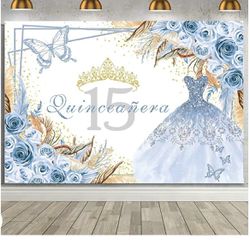 7x5ft Quinceanera 15th Birthday Backdrop 