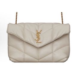 SAINT LAURENT YSL LouLou Puffer Gold Logo(29)61