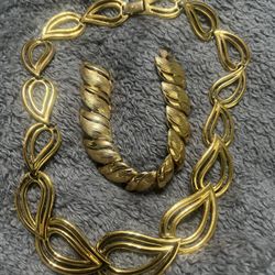 Two Pieces Of A Napier Necklace And Rouge Bracelet