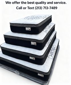 •  Elite Bamboo Luxe Queen 12” pillow top.      New mattress in a plastic sealed.     We offer same day delivery