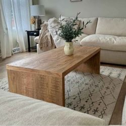 Coffee Table Rectangular Wood Table Center Table