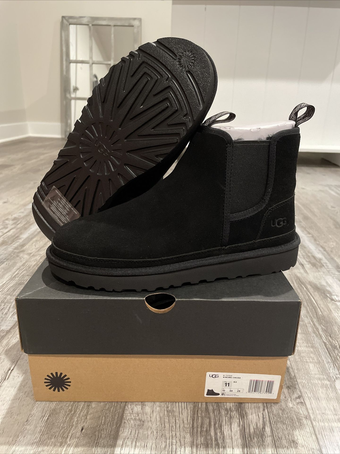 UGG NEUMEL CHELSEA BLACK Men's Suede Boots