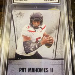 2017 Leaf Draft #7 Patrick Mahomes II SCA Gem  Mint 10 