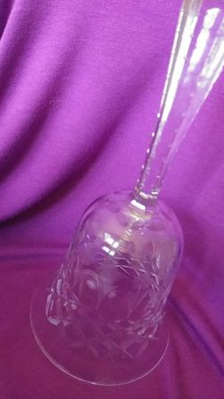LARGE CUT CRYSTAL BELL